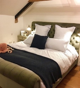 Customer Images: Pentlow Super King Bed In Cameron Velvet Slate