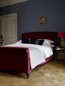 Customer Images: Arles Bed in British Velvet Mulberry