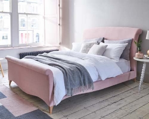 Photoshoot Images: Arles King Bed in Romo Linara Dusky Pink