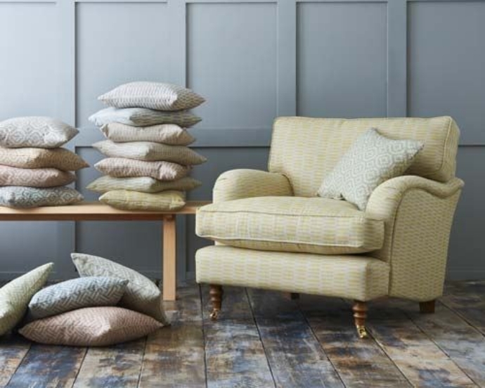 Photoshoot Images: Alwinton Chair with Stacks of Cushions in Cloth 18