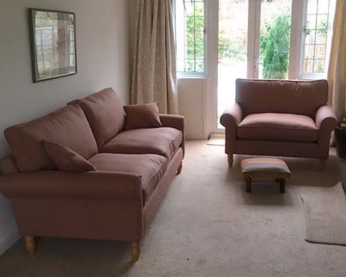 Waverley 3 Seater Sofa Dundee Hopsack Terracotta