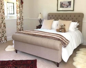 Customer Images: Pentlow King Bed in Linwood Biscotti