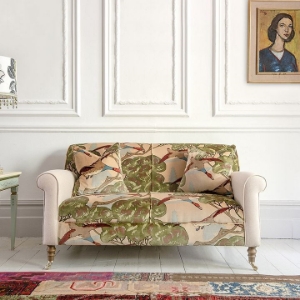 Shop Our Edit:  Petworth Small 2 Seater Sofa in Mulberry Flying Ducks & House Wool Wisp
