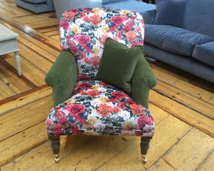 Midhurst chair Anniversary Rose velvet Clearance Edinburgh Sofas