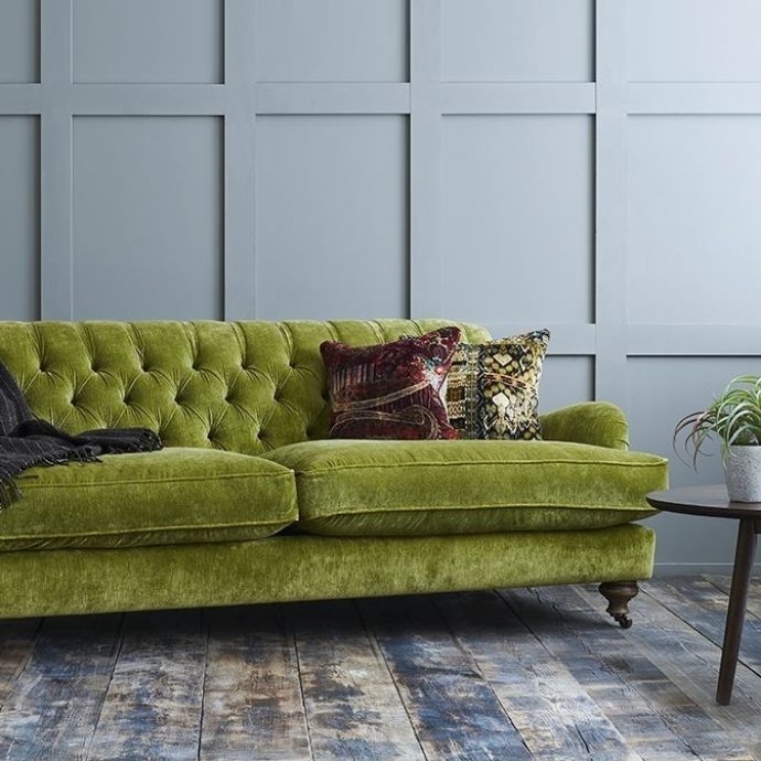 As Seen in Our Brochure: Chiddingfold 3 Seater Sofa in Andrew Martin Mossop Moss