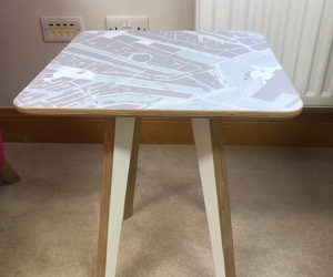 Square Map side table Square Map side table - £270