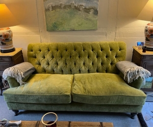 Customer Photos; Chiddingfold 3 Seater Sofa in Andrew Martin Mossop Velvet Moss