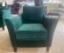 Clearance Manchester: Ashdown Chair in Warwick Velluto Velvet Viridian