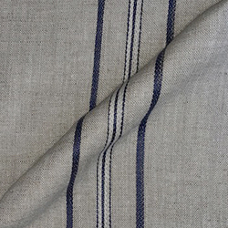 Askrigg Woven Linen Stripe: Blue
