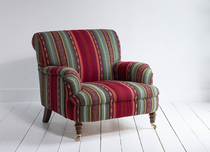 Peruvian Collection: Holmfirth Chair in Peruvian homespun fabric 12 produced by weavers from Patabamba region