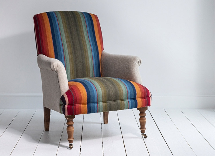 Snape Chair in Fabric 6 Chinchero Peruvian Collection opened