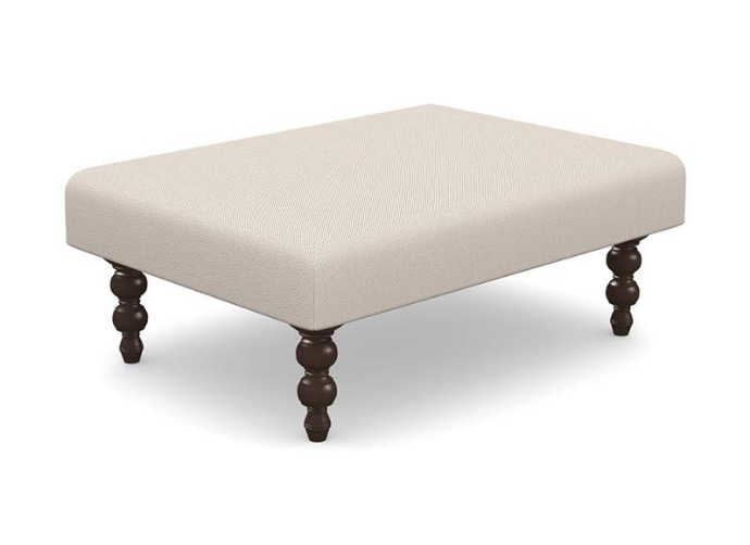 Porthallow Footstool A in Fabric 10 Chahuaytire Peruvian Collection opened