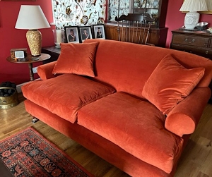 Customer Photos: Hampton 2 Seater Sofa in Aquavelvet Henna