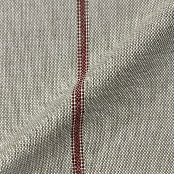 Grain Sack Stripe Linen: Grain Sack Stripe: Red