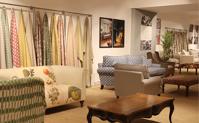 Take a virtual tour of our Salisbury sofa showroom