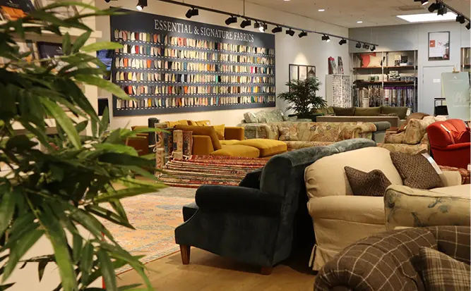 Take a virtual tour of our Henley sofa showroom