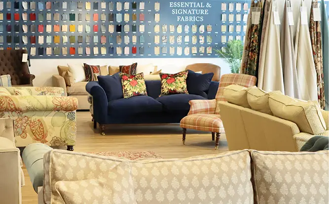Take a virtual tour of our Knutsford sofa showroom