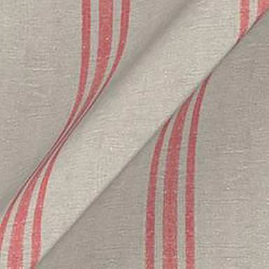 Walloon Stripe Linen: red