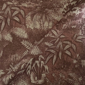 RHS Botanicals - Ferns Toile: Burnt Umber