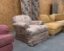 Clearance West Sussex: Hampton Chair in Floral Linen Faith Antique Sangria