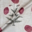 Exclusive Fabric: V&A Threads of India Opulent Velvets - Regal Poppy: Chalk
