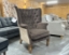 Clearance West Sussex: Whitewell Buttoned Chair in RHS Ornamental Natural & Mohair Velvet Truffle
