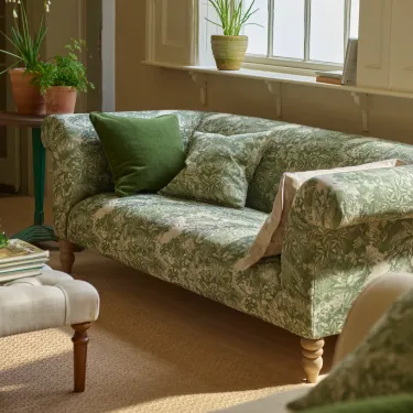 RHS Botanicals - Ferns Toile: Spring Green