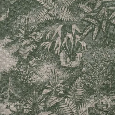 RHS Botanicals - Ferns Toile: Spring Green