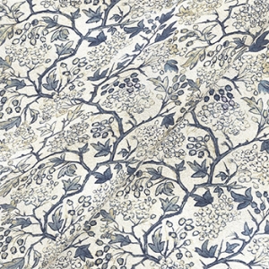 Exclusive Fabric RHS Collection on Velvet - Gertrude Jekyll: Ink