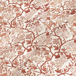 	Exclusive Fabric RHS Collection on Velvet - Gertrude Jekyll: Flame