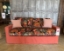 Outlet Manchester: Stopham 3 seater Sofa Bed Loose Cover in Linwood Verde Spice and Harlequin Aquapora