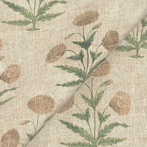 Exclusive Fabric V&A Threads of India on Linen - Regal Poppy: Alba
