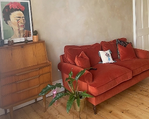  Cooksbridge 3 Seater Sofa in Aquavelvet Henna