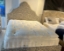 Outlet Leamington Spa: Gothic King Bed in V&A Floral Scroll Pebble