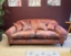 Outlet Tunbridge Wells: Walberswick 3 Seater Sofa in V&A Threads of India Opulent Velvet Paisley Splendour Rouge