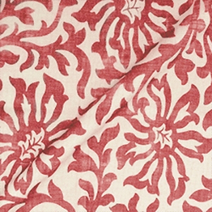 Spill Resistant V&A Floral Scroll: Chilli