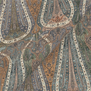 Spill Resistant V&A Paisley Splendour: Steel