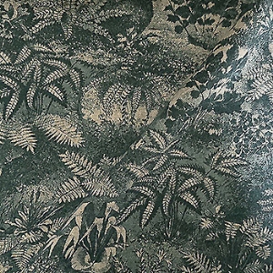 Spill Resistant RHS Ferns Toile: Teal