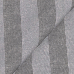 Spill Resistant Furrow Stripe Broad: Seal Grey