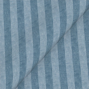 Spill Resistant Furrow Stripe Narrow: Azure