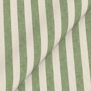 Spill Resistant Horizon Stripe Narrow: Sage