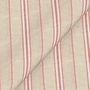 Spill Resistant Regimental Stripe: Cranberry