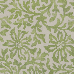 V&A Brompton Collection - Floral Scroll: Lime