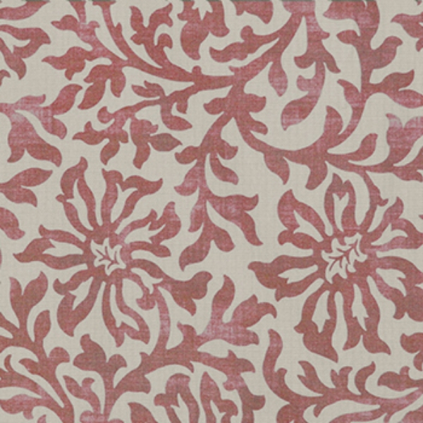 Spill Resistant V&A Floral Scroll: Chilli