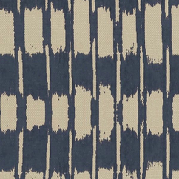 V&A Brompton Collection - Ikat: Midnight Blue