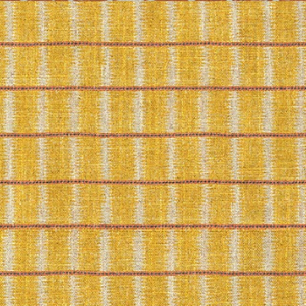 V&A Threads of India on Linen - Ikat Mirage: Canary