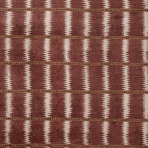 V&A Threads of India Opulent Velvets - Ikat Mirage: Burnt Umber