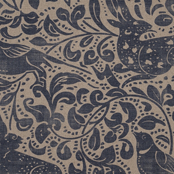 Spill Resistant V&A Bird and Rabbit: Navy