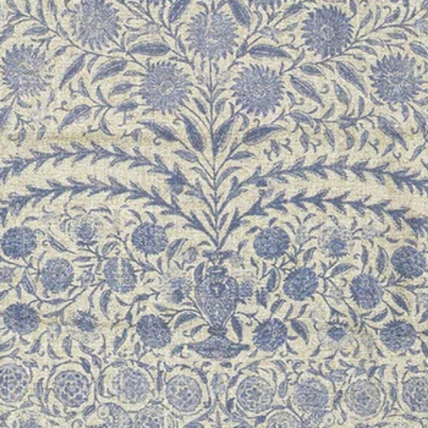 Spill Resistant V&A Mughal Arbour: Denim