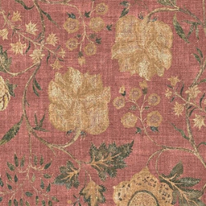 V&A Threads of India on Linen - Tree of Life: Brick